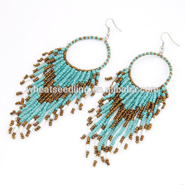 Bohemia style perles temperament dangle boucles d&#39;oreilles